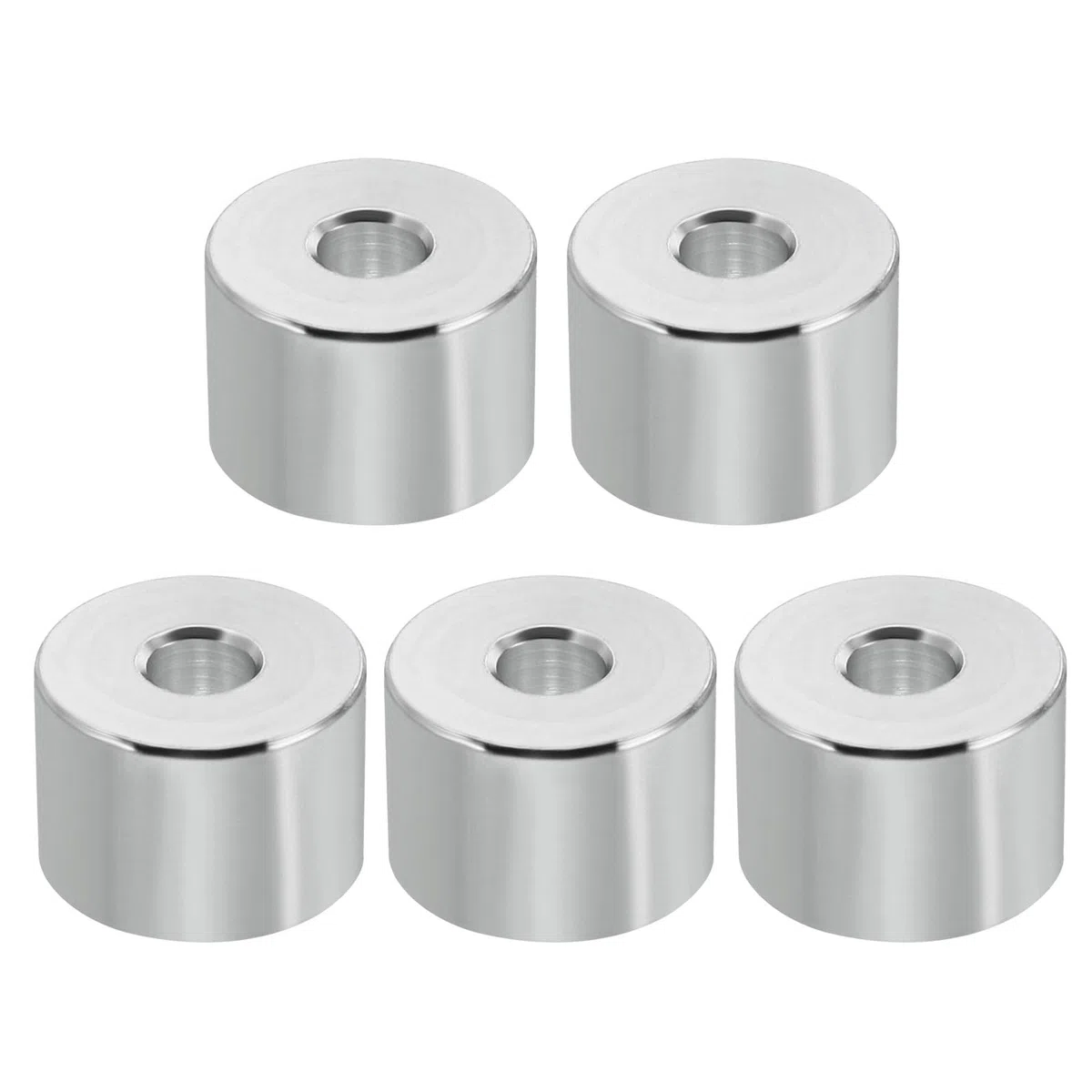PATIKIL M6 Distanziali in alluminio, 5pz Distanziali Metallici in Alluminio 6,5mm ID x 20mm OD x 14mm L Distanziatore Vite Distanziale Alluminio Rotondo Adatti per Viti 1/4" M6