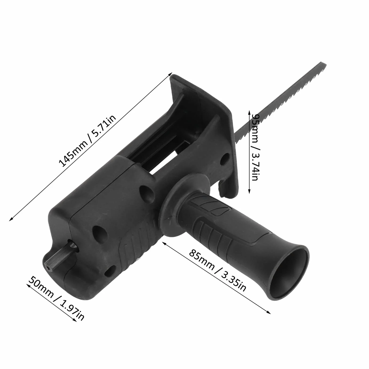 Kit di Attacco per Alternativa Adattatore per Alternativa per Trapano Avvitatore a Batteria con Lame per Seghetti Alternativi per il Taglio del Legno in Metallo