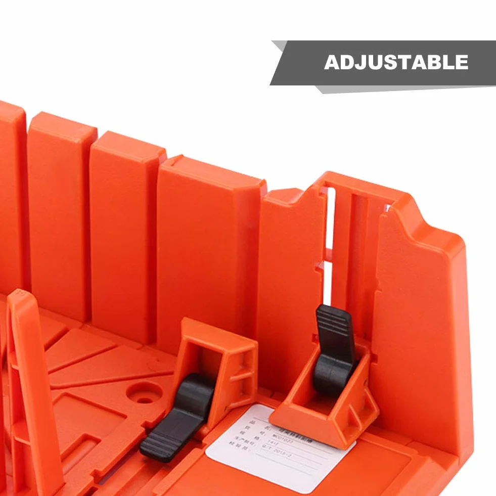 Mitre Box, scatola di plastica per potatura, a mano, strumento per la lavorazione del legno, con morsetto