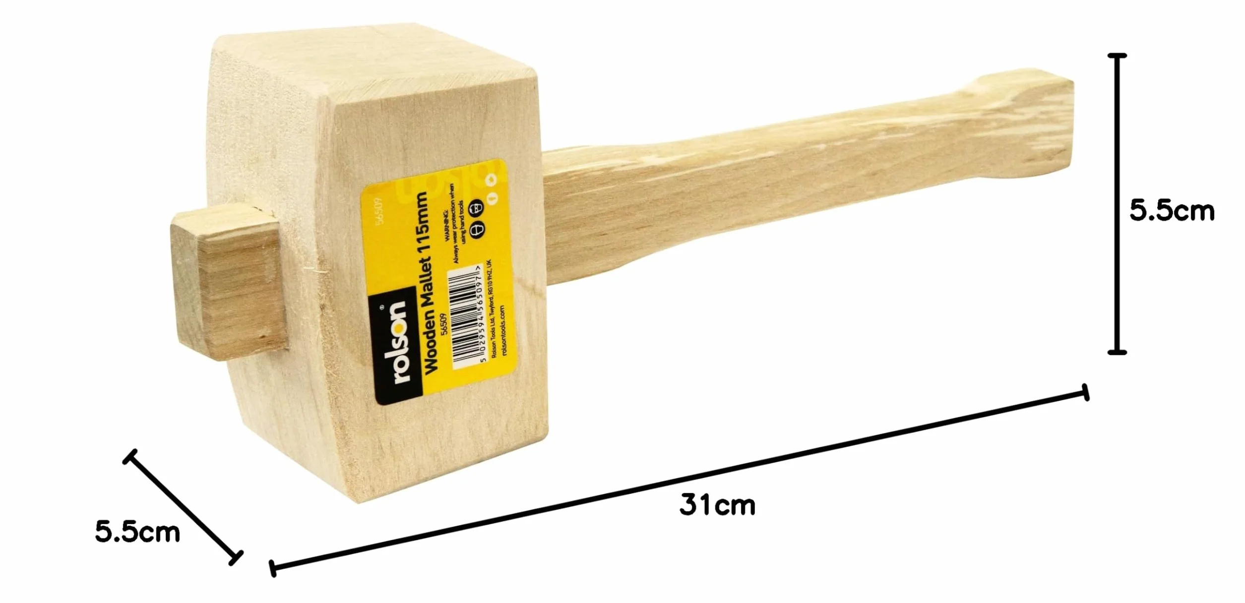 Rolson 56509 - Mazzuolo in legno, 115 mm