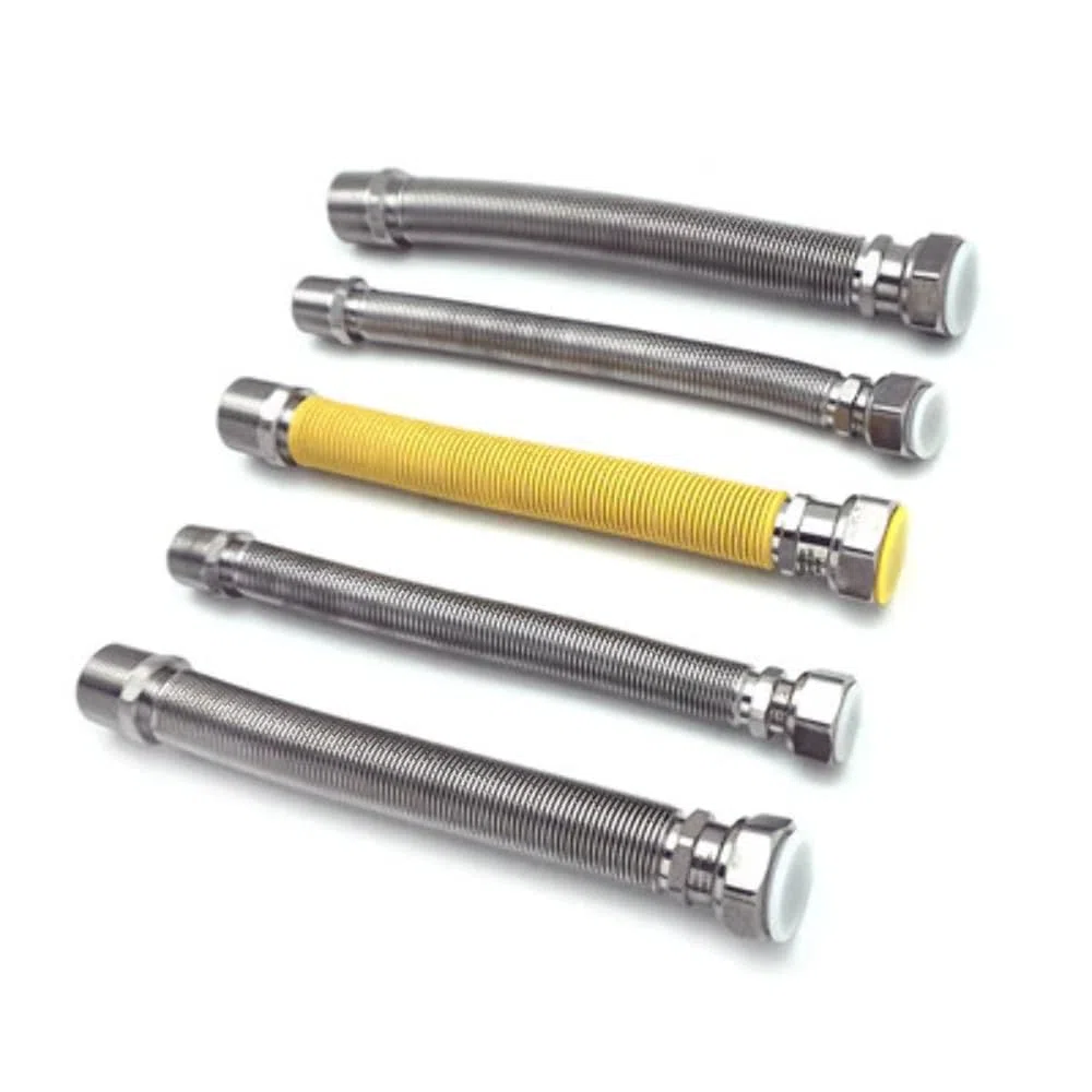 Dianhydro Kit 5 PZ Flessibili Inox ESTENSIBILI per CALDAIE A Gas mm 220/420