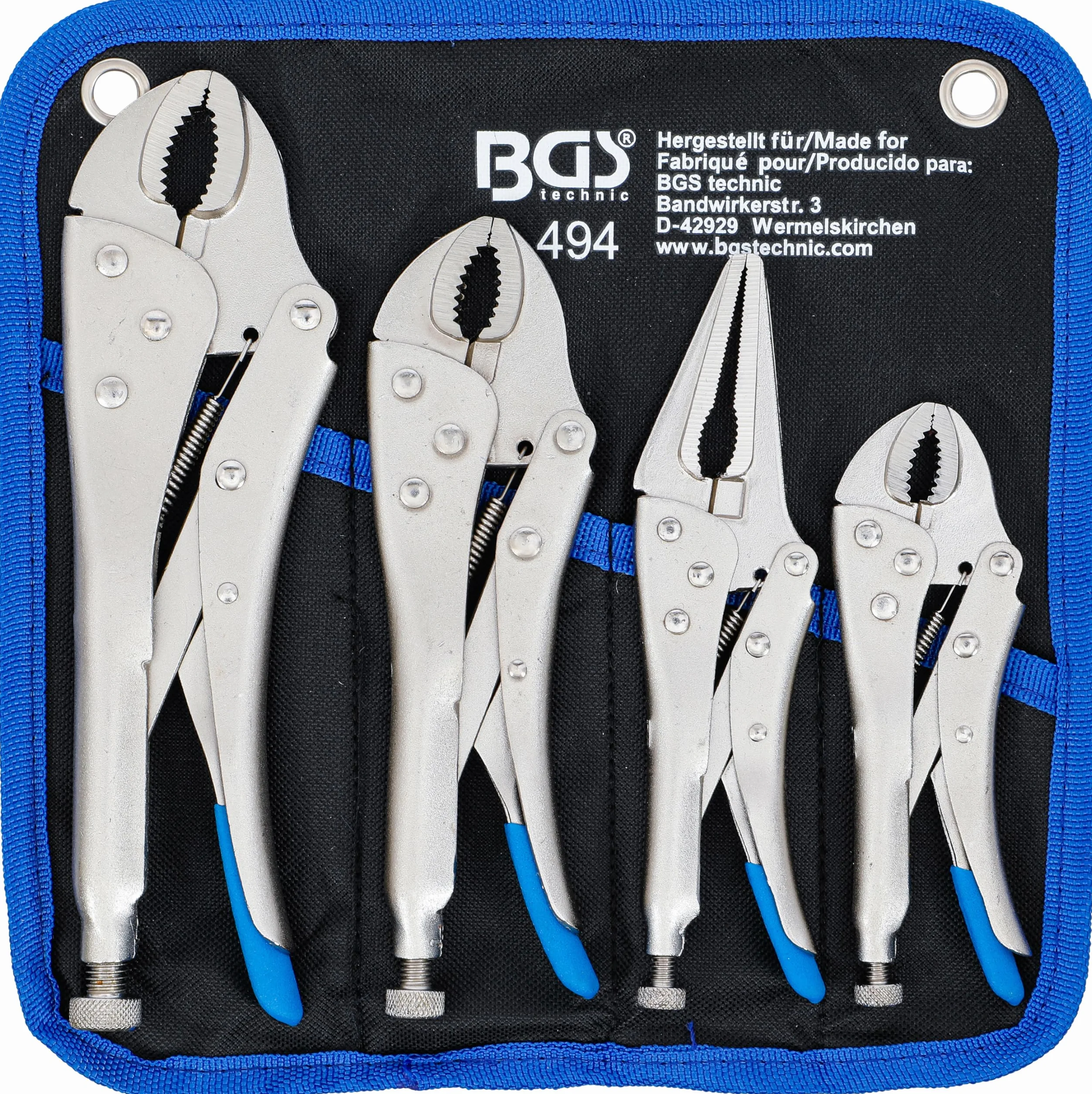 BGS 494 | Serie di pinze autobloccanti | 4 pz.