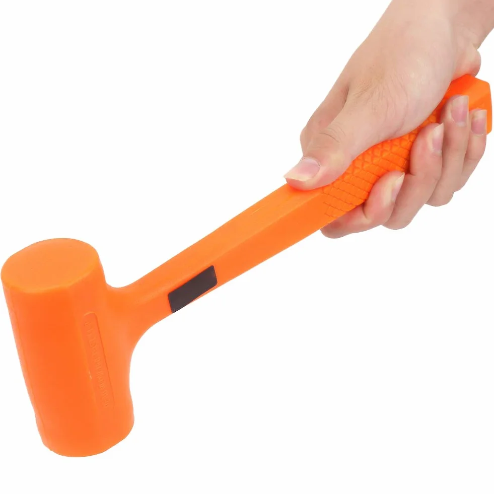 Martello di gomma in PVC, hamme a colpo morto, strumento di installazione a prova di alcali resistente agli acidi con antiurto per miniera di carbone petrolchimica(1LB)