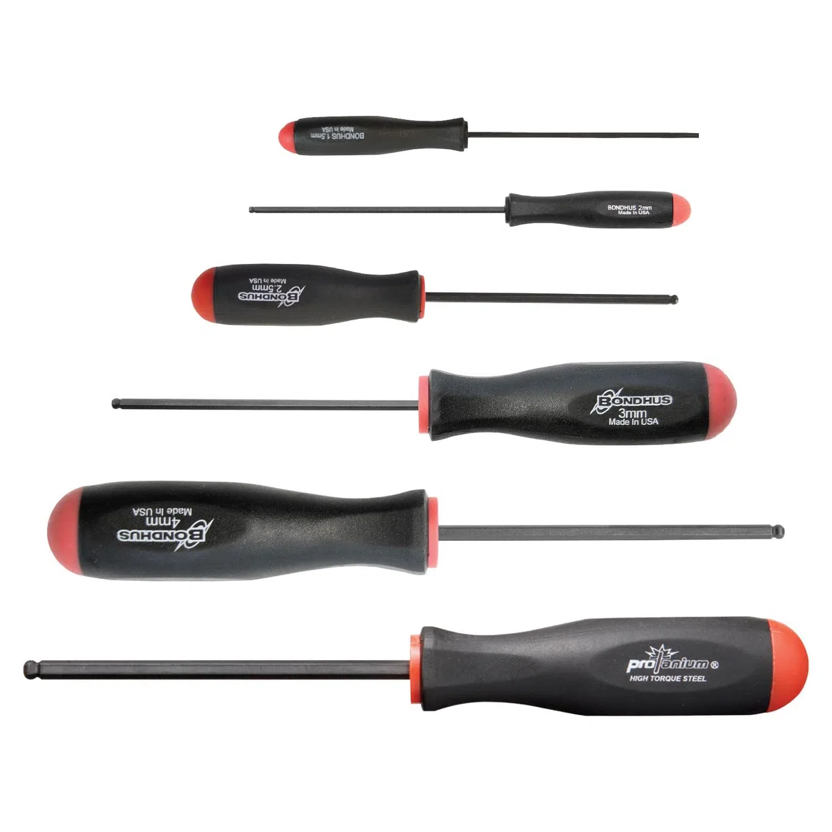 BONDHUS, BSX6MM 10686 - Set di punte esagonali da 1,5-5 mm