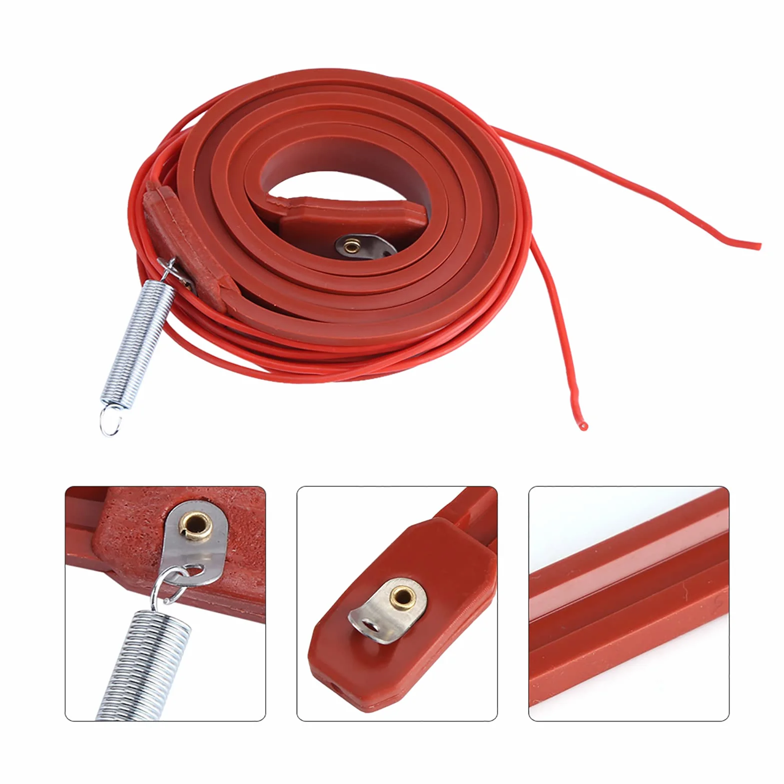 Cintura Riscaldante 75 W, 220 V, Universale per Tubi, Condizionatori, Compressori, Vino, Birra – Cinghia Riscaldante in Gomma Siliconica, Striscia Riscaldante Flessibile