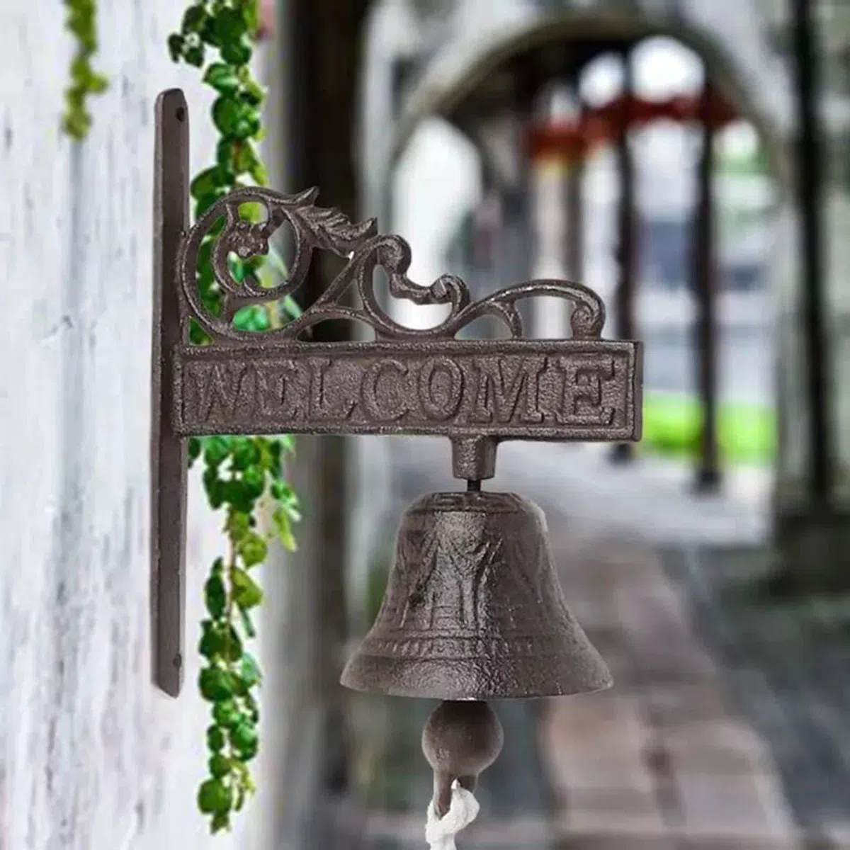 Campana da pranzo | Campanello in ghisa per porta d'ingresso, per interni ed esterni, per interni e esterni, decorazione artistica da parete