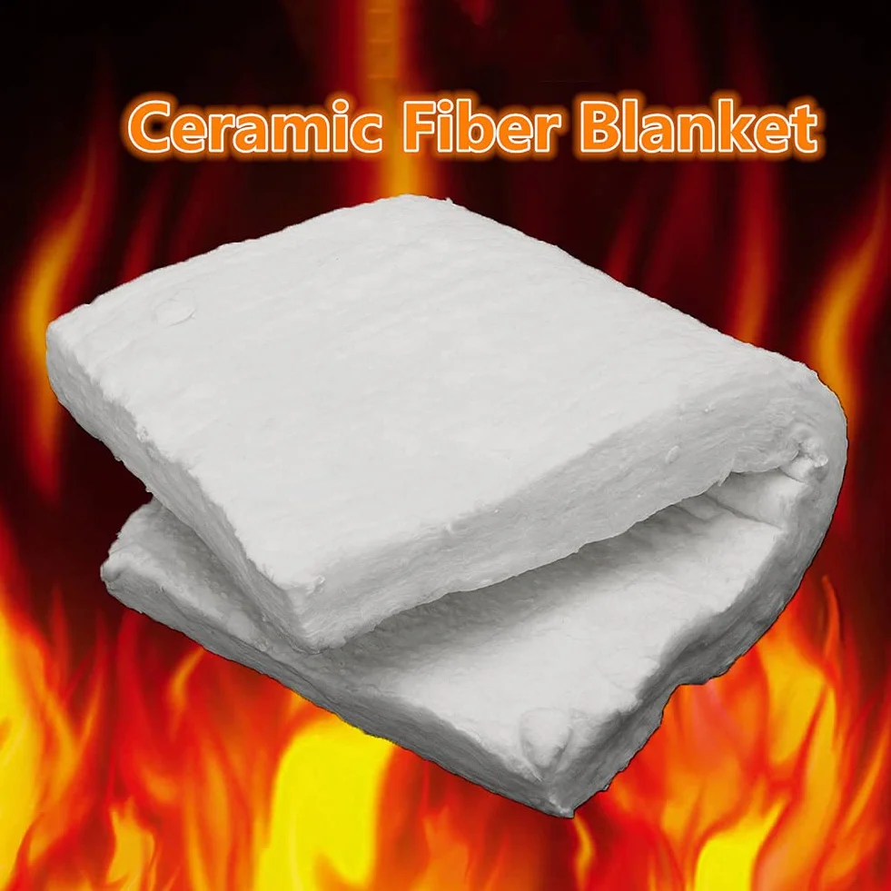 Coperta in fibra di ceramica - Isolamento a prova di fuoco Coperta isolante per forno a legna Stufa a legna Forno Camino,1000mmx600mmx6mm