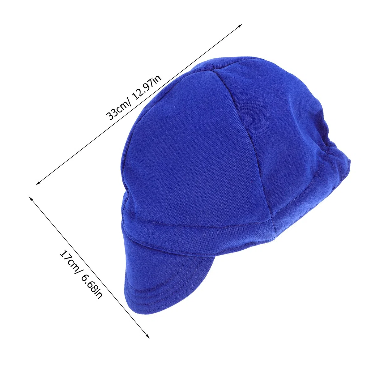 Cappello da Saldatura Leggero e Resistente Ignifugo Blu per Saldatori Uomo e Donna, Protezione Sicurezza Lavoro Confortevole e Traspirante