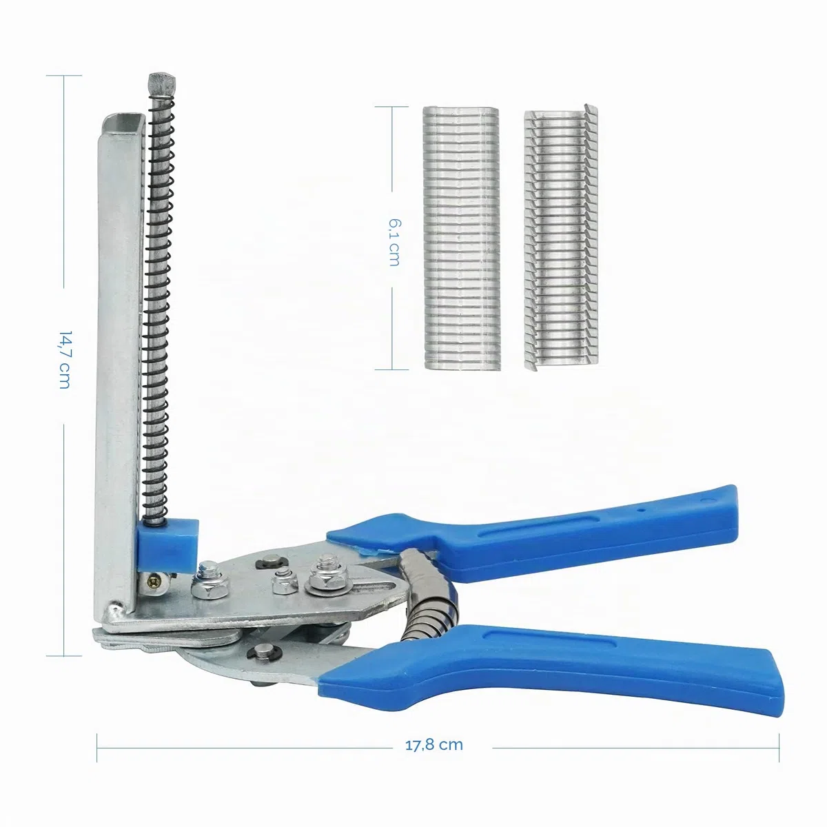 E TYP pinza di fissaggio per filo con 600 morsetti per pinza di recinzione, pinze di fissaggio per cavi, manutenzione recinzione, utensili per saldatura, accessori per pinze