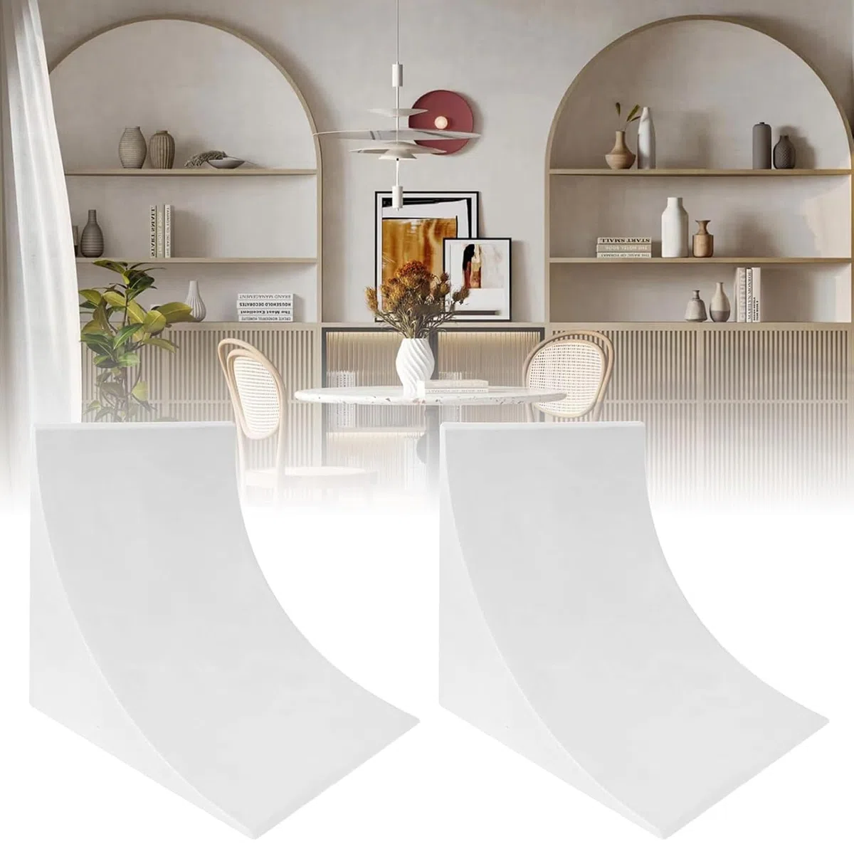 Kit Arco Universale per Porta,Kit Arco Angolare Porta Semicircolare,Kit 2 Archi per Porta,Design Elegante E Lineare,Adatto per La Decorazione della Casa