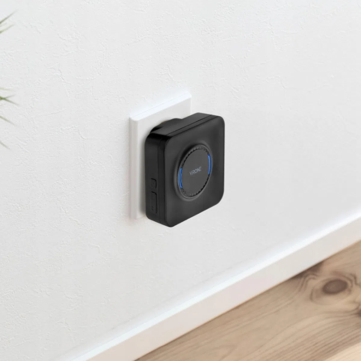 Virone TELERO AC Campanello Senza Fili da Esterno - Non Richiede Batterie - 39 Suonerie - 4 Livelli di Volume max.100dB - Campanello per Anziani - 230V Portata fino a 200m IP44