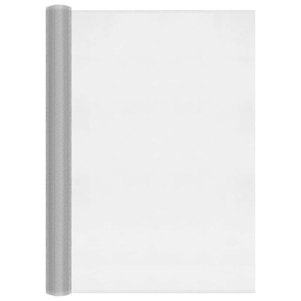 vidaXL Zanzariera in Alluminio 80x500 cm Argento