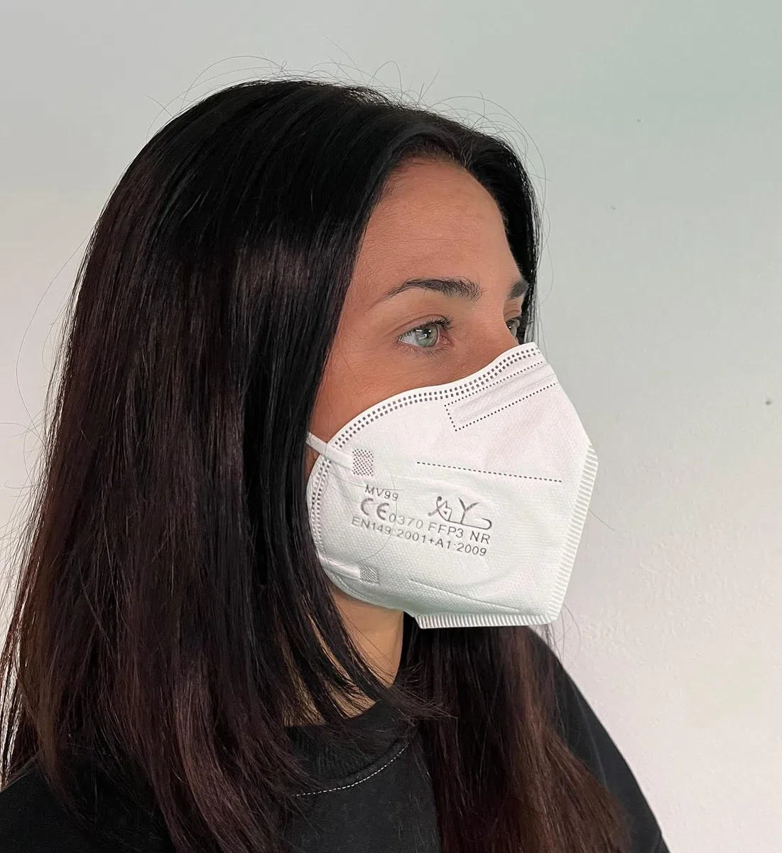 25 Mascherine FFP3 Certificate CE, Mascherina 5 Strati Senza Valvola, Maschera Facciale di Protezione da Polvere e Antiparticolato, Face Mask Protettiva Alta Efficienza di Filtraggio PFE≥99, 25 Pezzi