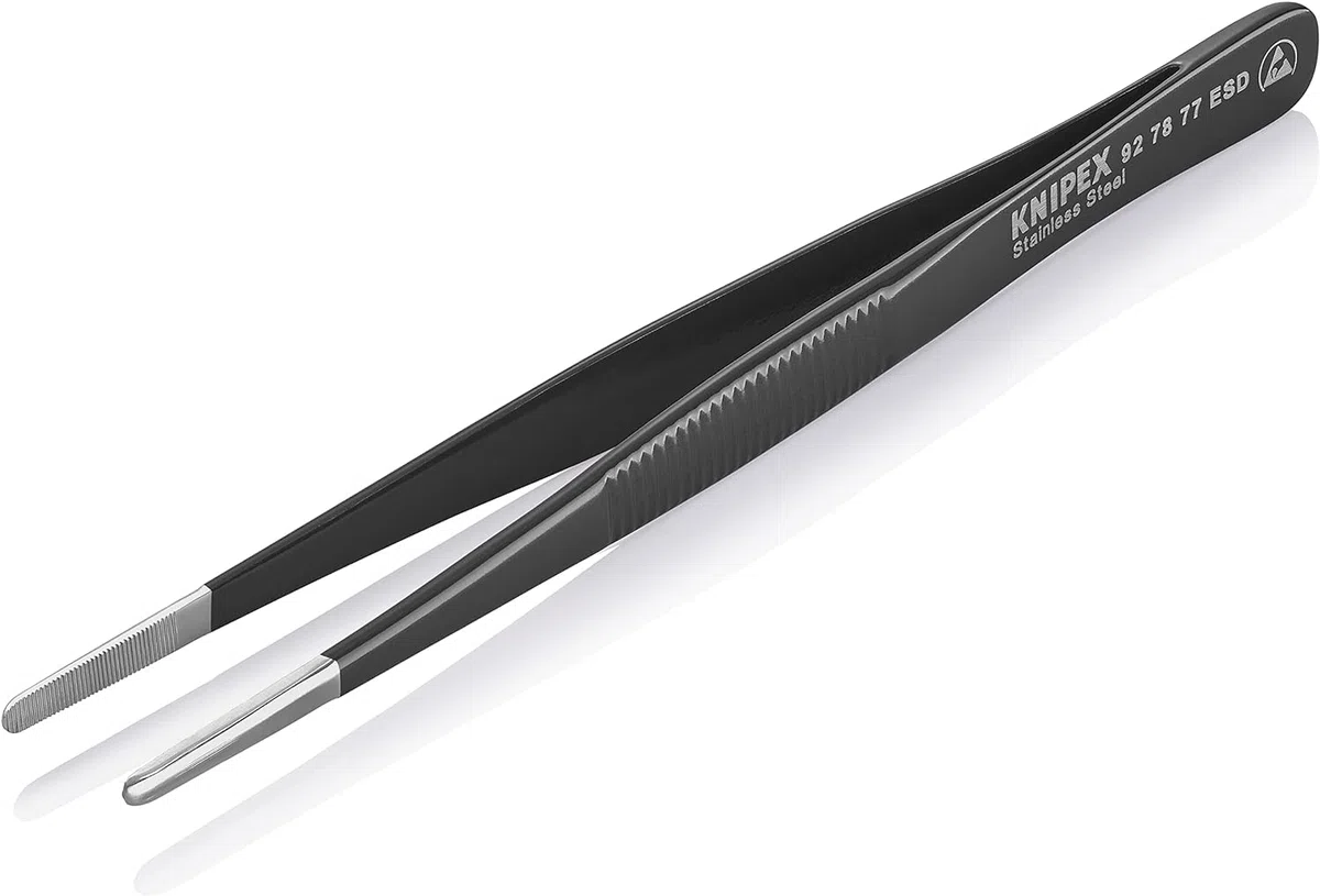 KNIPEX Pinzetta universale ESD opacizzate 145 mm, 92 78 77 ESD