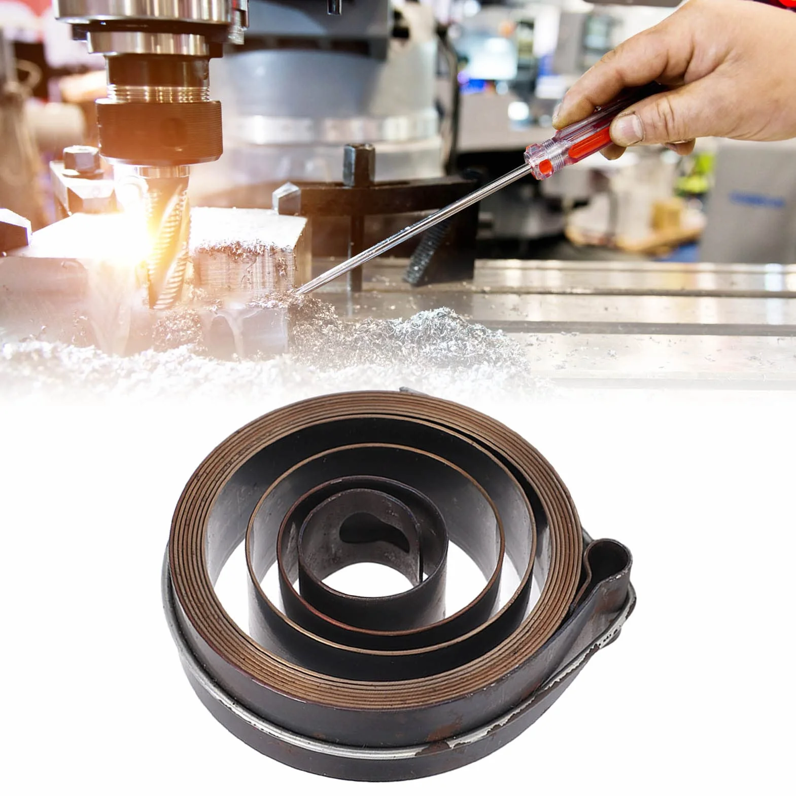 Trapano a Colonna Molla di Ritorno Diametro Esterno Molla di Ritorno Spoletta per Trapano da Banco Molla di Scorrimento 19 Mm di Larghezza Fresatrice Accessori per Trapano 64 Mm