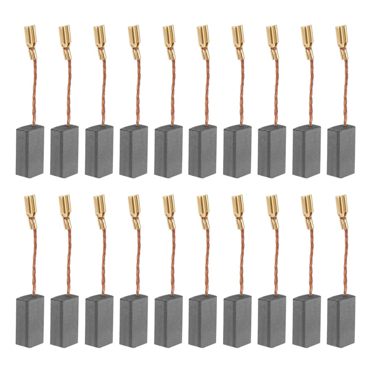 20Pezzi Spazzole in Carbone, Spazzola in Carbone Conduttiva Sostituibile per Trapano a Motore Elettrico, Utensile Elettrico, Martello Rotarys, Trapano, Sega Circolare - 5x 8x16mm