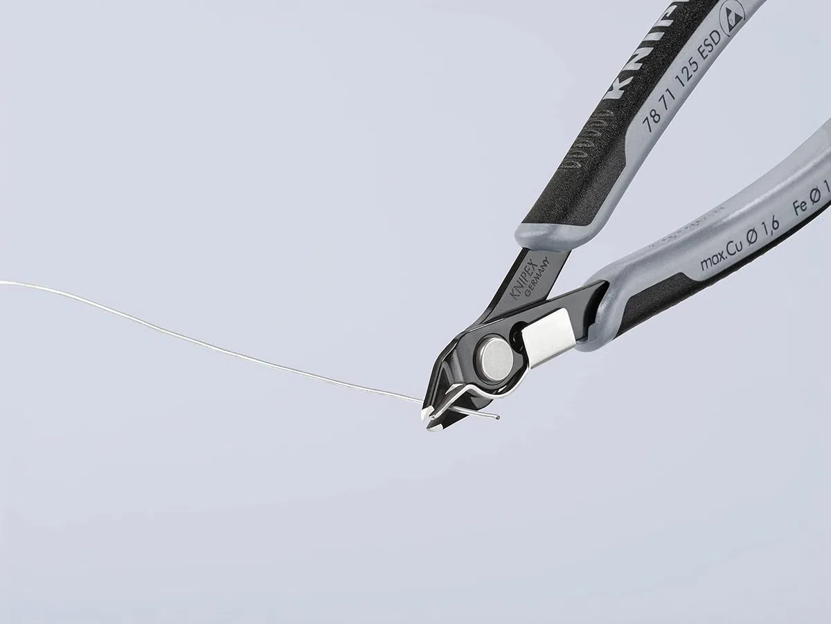 KNIPEX Elektronski Super Knips ESD con impugnature multicomponente 125 mm, 78 71 125 ESD