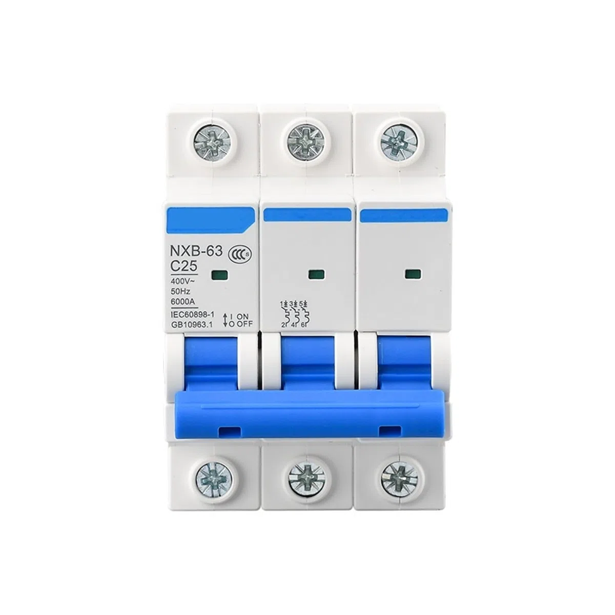 1 pz Interruttore automatico in miniatura NXB-63 MCB 3P C6 C10 C16 C20 C25 C32 C40 C50 C63A for sostituire l'interruttore dell'aria DZ47-63(32A)