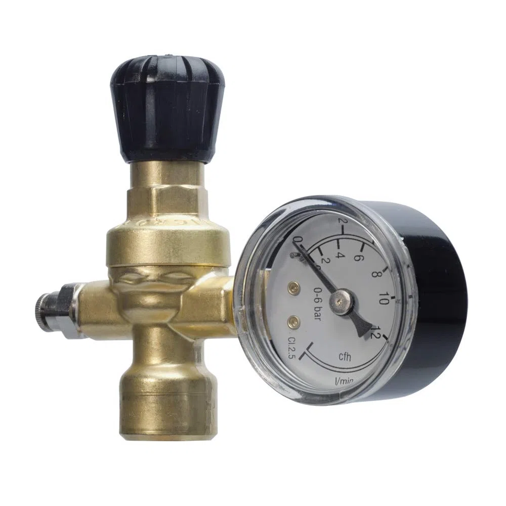 OXYTURBO RIDUTTORE DI PRESSIONE CO2 / ARGON / MIX SALDATURA BOMBOLE USA E GETTA Art.215300 ATTACCO M10X1RH per SALDATRICI