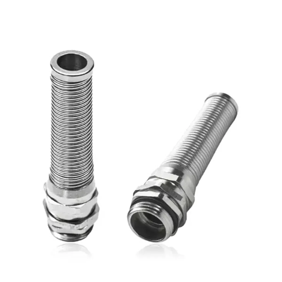 Pressacavi Metallici Pressacavo flessibile in metallo M20 M22 M24 M25 PG16 PG13.5 con protezione a molla a spirale(PG7(3-6.5mm)-5pcs)