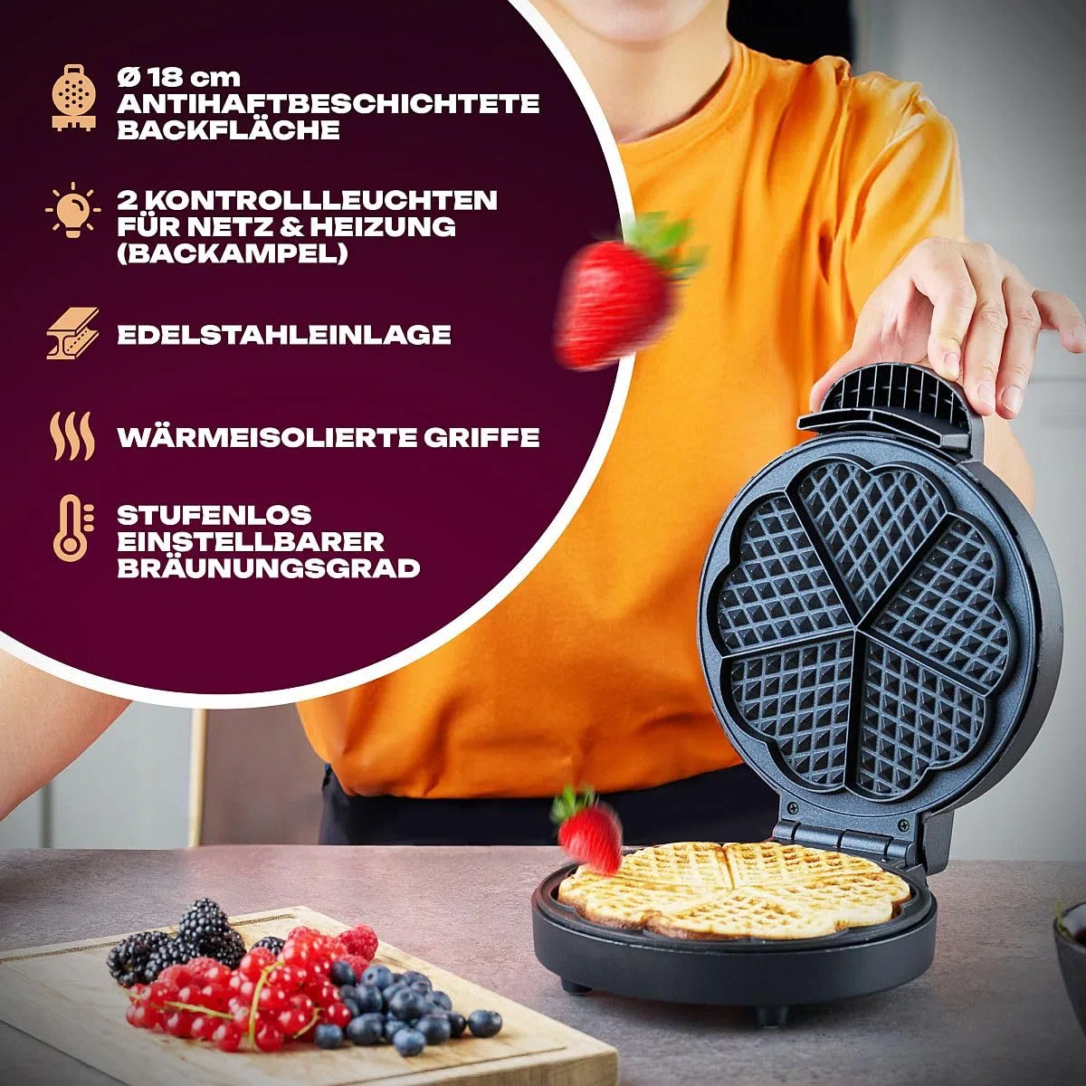 Clatronic WA 3492 Waffle Maker
