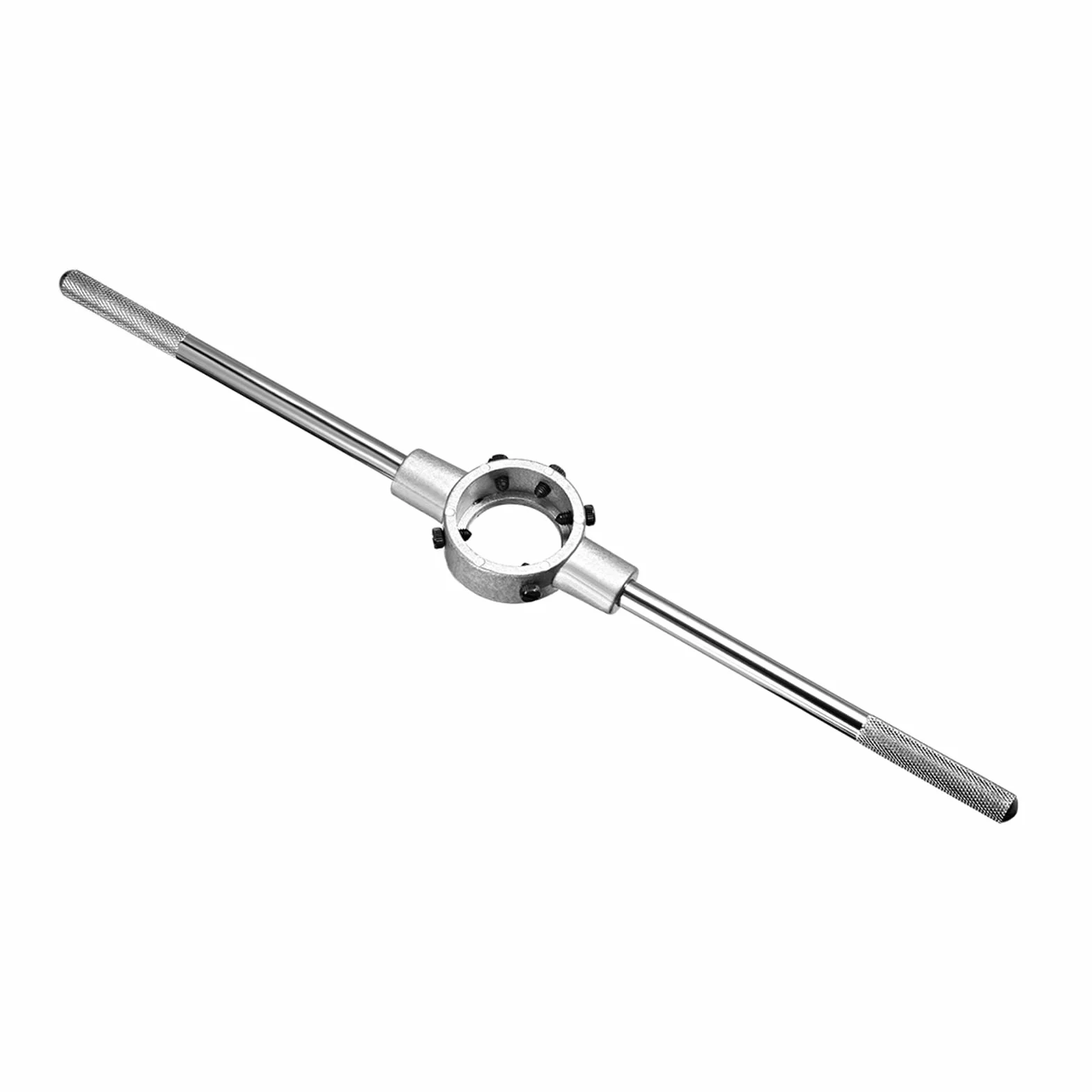 Matrice Scorte Chiave, Fit M18-M22 / 34mm-45mm (OD) Rotondo Matrici, Nichel Placcato Regolabile Matrice Maniglia Supporto - (per Macchina Filettatura Riparazione), 1 pezzo