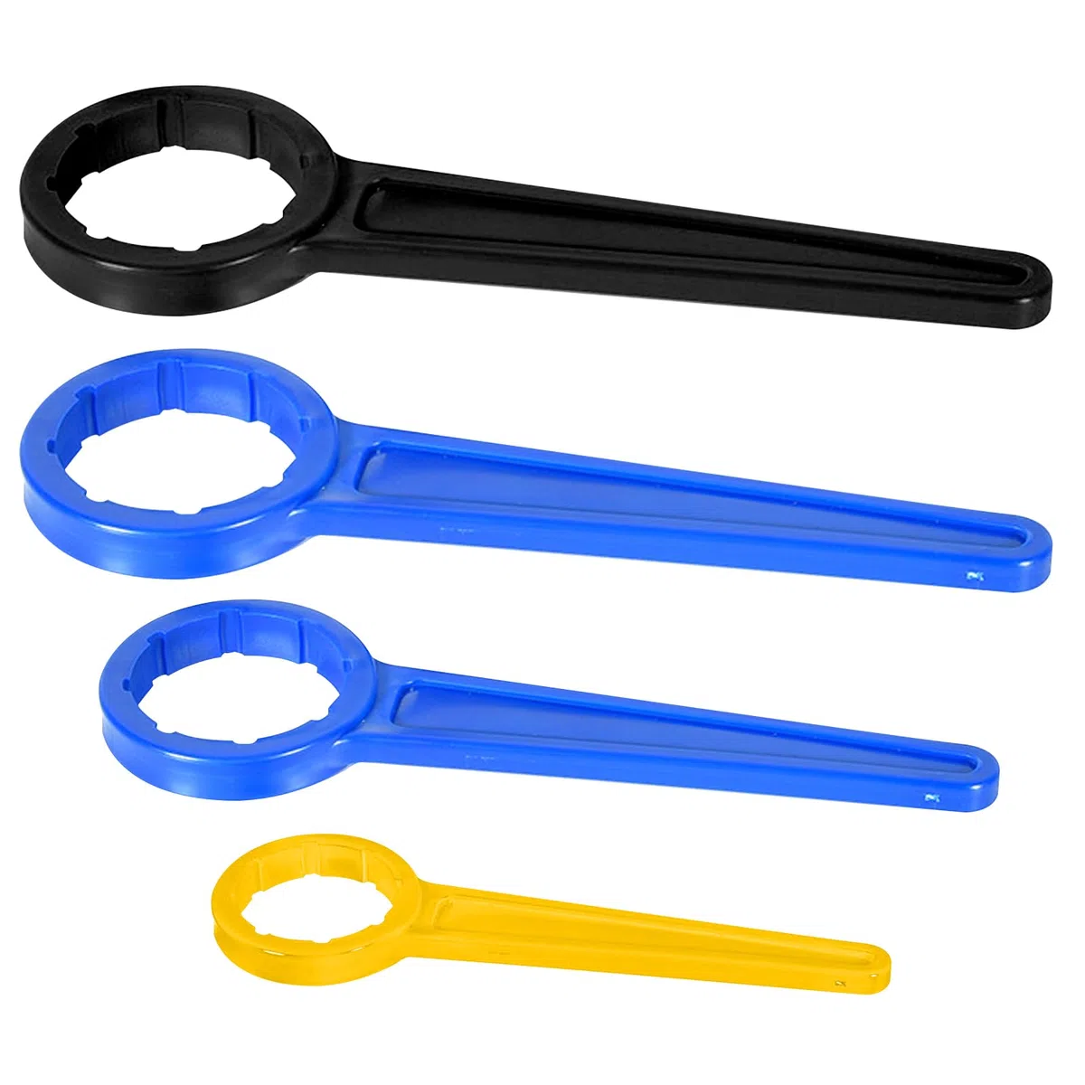 Set di 4 chiavi per taniche DIN 41/51/61, chiave in plastica doppia per taniche da 5-30L, apritore per tappi a vite robusto e universale