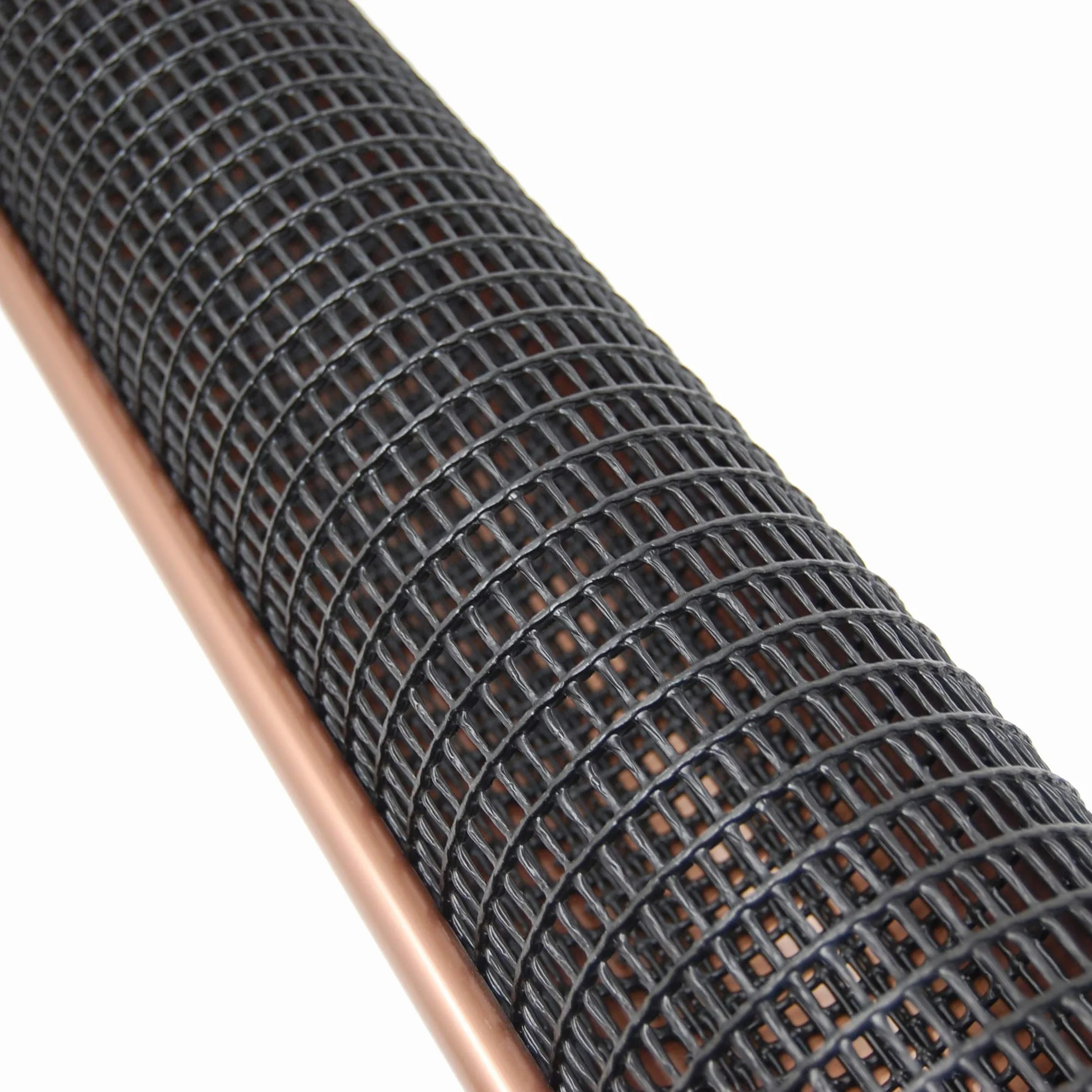 TENAX Rete in Plastica per Grondaie, Levex Tube, 5 Pezzi da 1 m, Nero