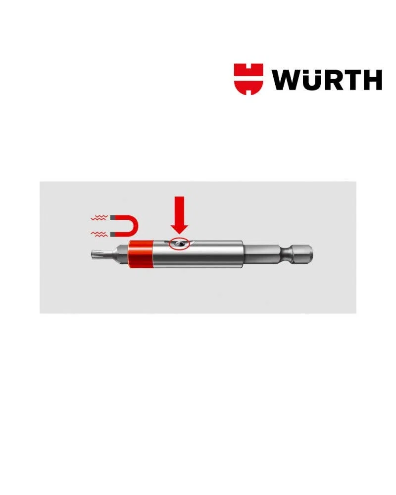 Porta Inserti Magnetico 1/4 Portainserti Sottile 0614176638 Wurth