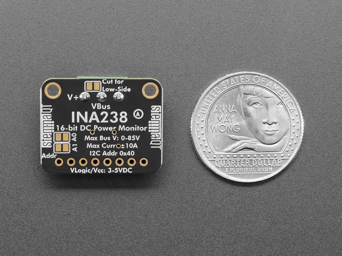 Adafruit INA238 Monitor di Tensione e Corrente DC, STEMMA QT, 6349