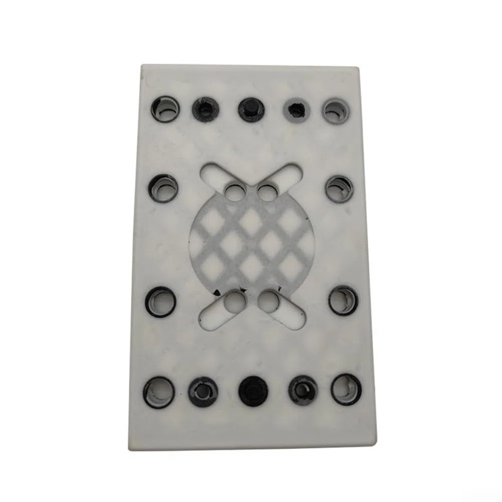 Disco per lucidatura elettrica, platorello quadrato, 130x80mm 12 fori Disco protettivo adesivo con interfaccia morbida per Festool RTS 400 REQ
