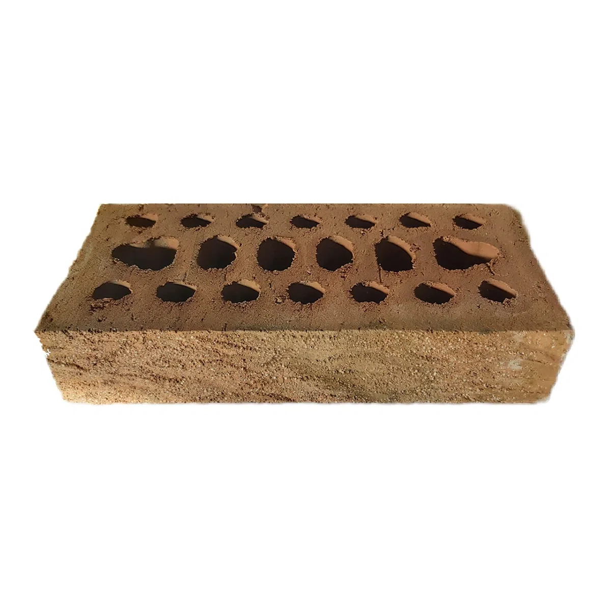 Mattone semipieno in cotto rugoso sabbiato colore rosato sfumato 25x12x5,5 cm Kosmos Cotto Cusimano 22 PEZZI