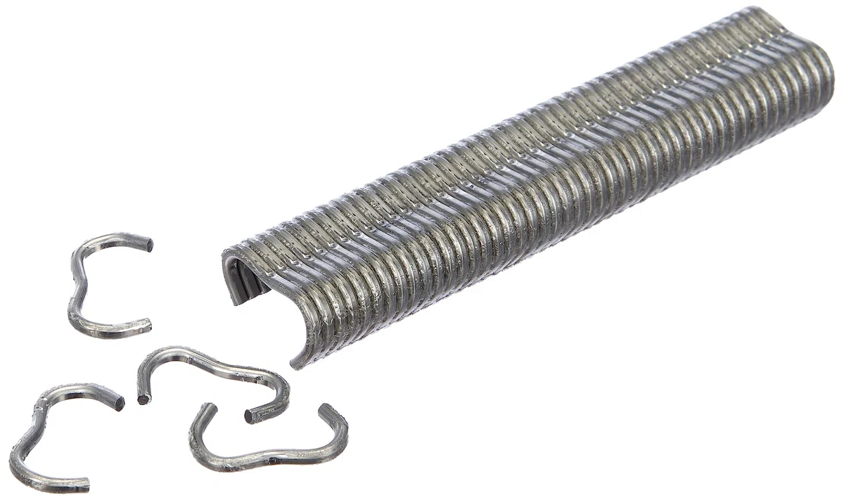 Alberts 531188 Clip in Filo Metallico, zincato, Larghezza 22 mm, Set da 800