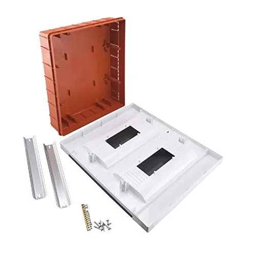 Quadro elettrico centralino 24 moduli DIN box incasso oppure superficie scatola IP40 interruttori (Incasso)
