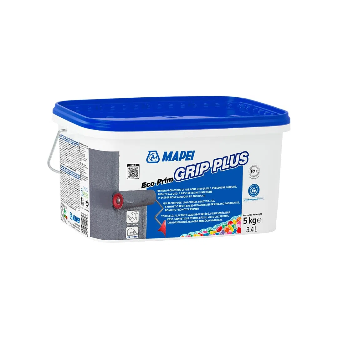 MAPEI ECO PRIM GRIP PLUS 5 KG – PRIMER PER INTONACI SU SUPPORTI NON ASSORBENTI