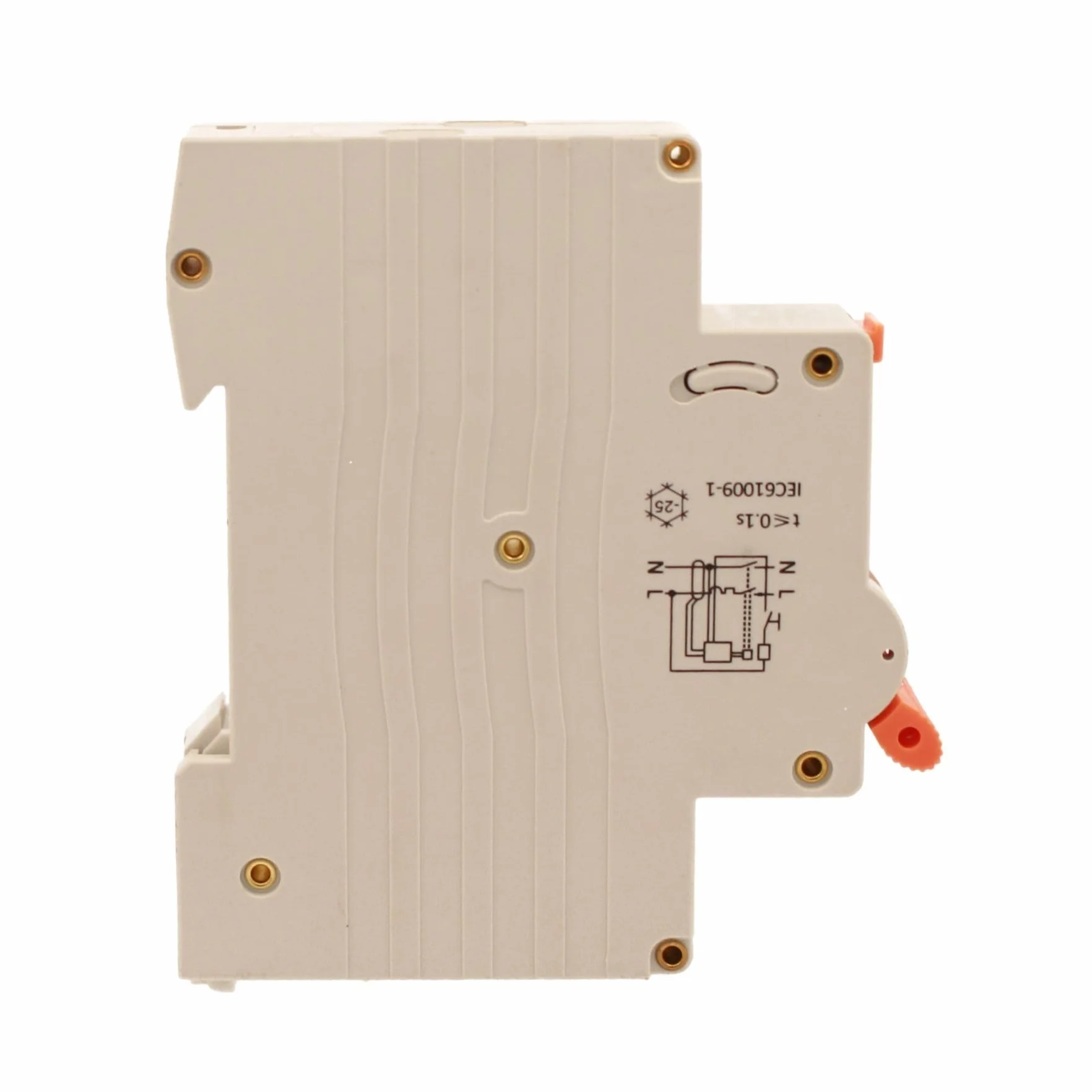 Interruttore Magnetotermico Differenziale 16A C16, Tipo AC Curva C, 1P+N 6kA 30mA 220V, RCBO Slim, Occupa Solo 1 Modulo DIN