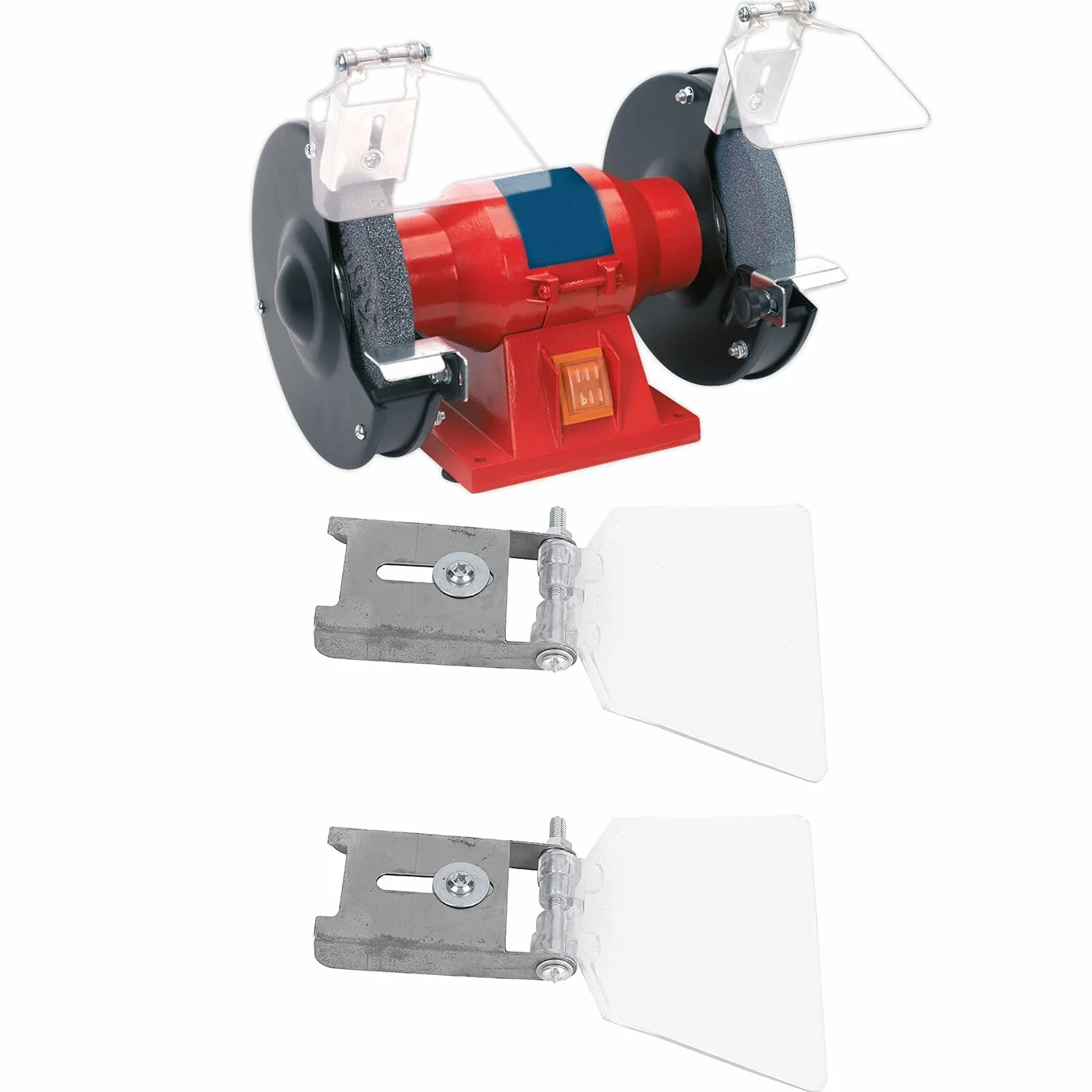 Paraocchi per Smerigliatrice da Banco, Acciaio Inossidabile 304, 2 Pezzi, Compatibile con Smerigliatrici 125/150/200/250mm