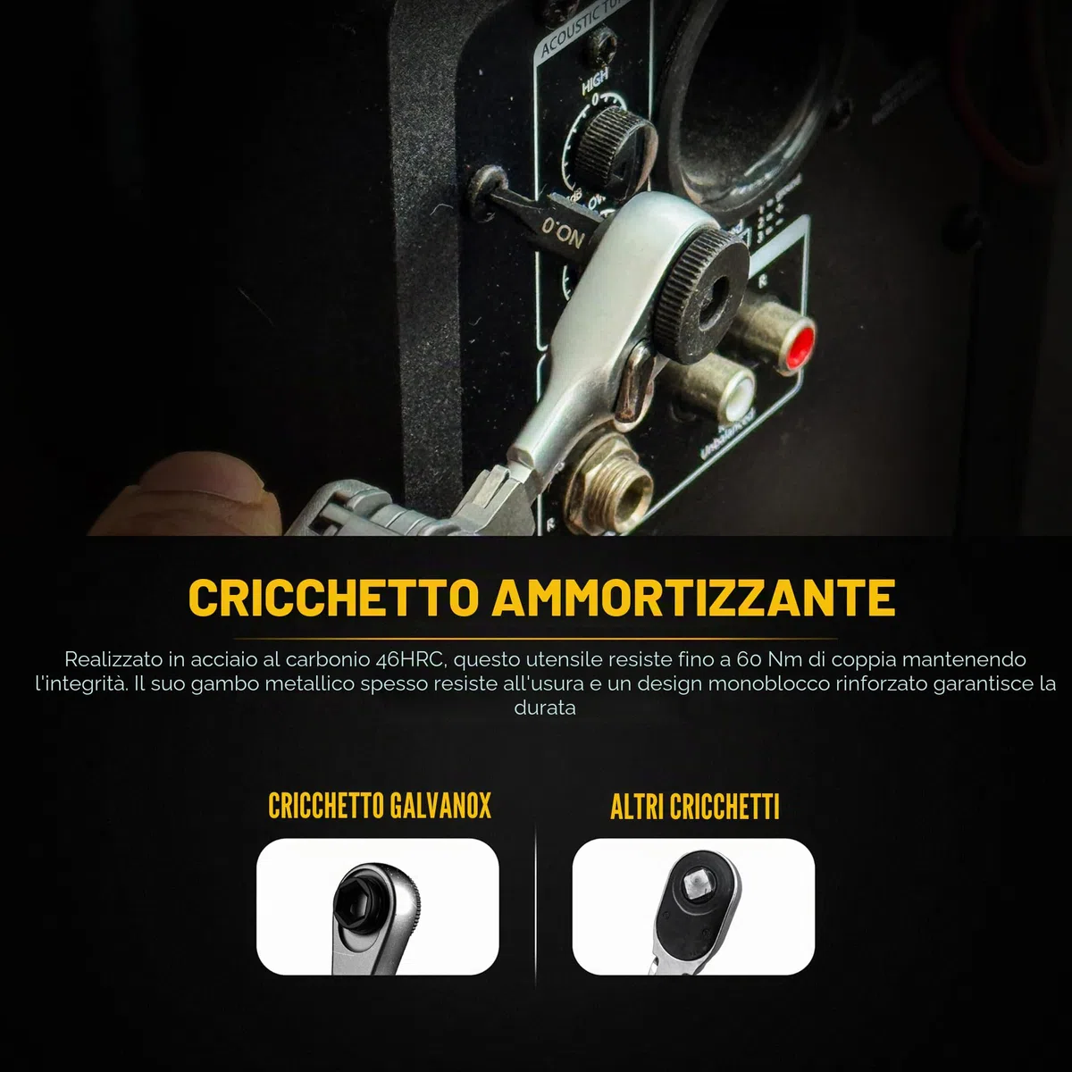GALVANOX Set di punte e cricchetto a punta piatta per multi-utensili, progettato per l'uso con modelli Leatherman, cacciavite a cricchetto, acciaio spazzolato (kit di accessori EDC da 2 pezzi)