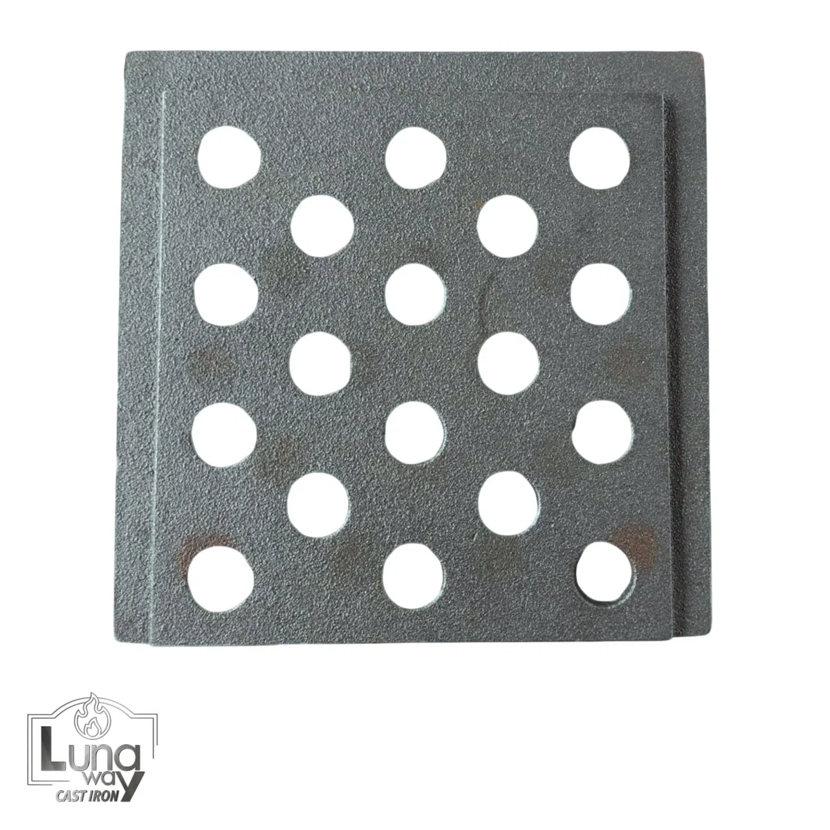 16 x 16 x 1 cm - Griglia in ghisa per raccolta cenere | Adatta per Camini e Stufe | Resistente | Design Moderno | 100% Ghisa qualità LUNAWAY