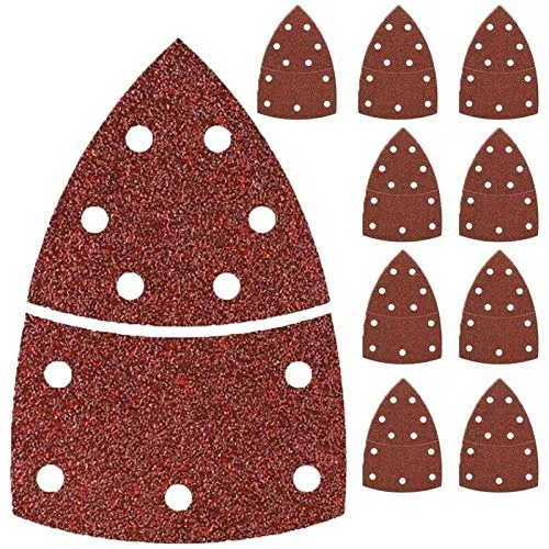 TopHomer Carta vetrata 40 pezzi per Bosch Fogli Abrasivi Levigatrice Multi 105x152mm 40/80/120/180 grani