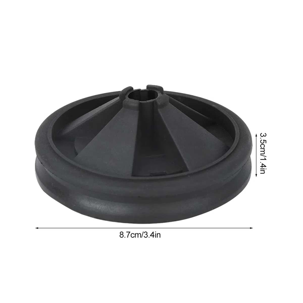 2Pezzi Deflettore per Lavello con Piastra Antispruzzo per lo Smaltimento dei Rifiuti, Coperchio Antispruzzo per Dissipatore di Rifiuti in Silicone Adatto per InSink-Erator con Diametro Esterno di 87m
