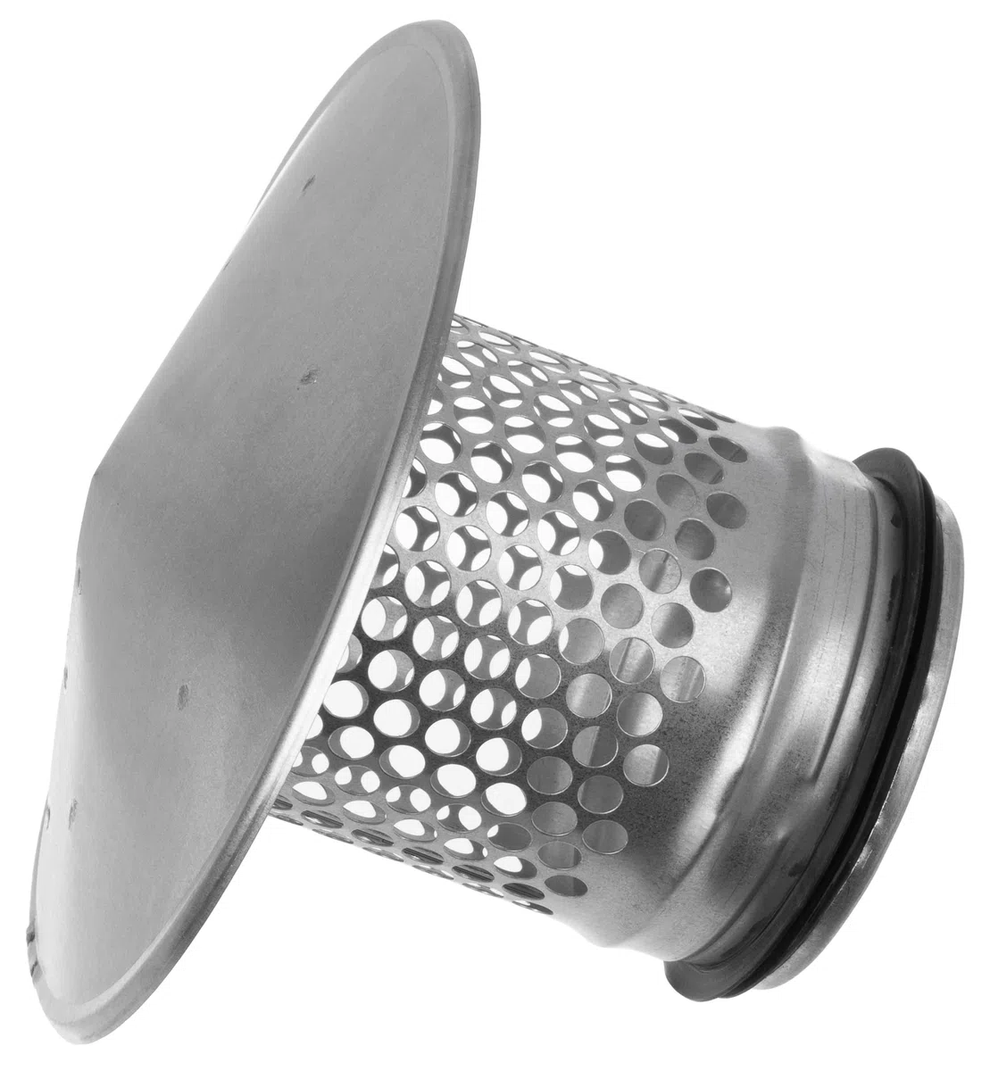 100mm Coperchio del Tetto con Protezione per gli Uccelli - Cappello di Ventilazione Rotondo in Metallo - Protezione da Pioggia e Neve - Non per Camino