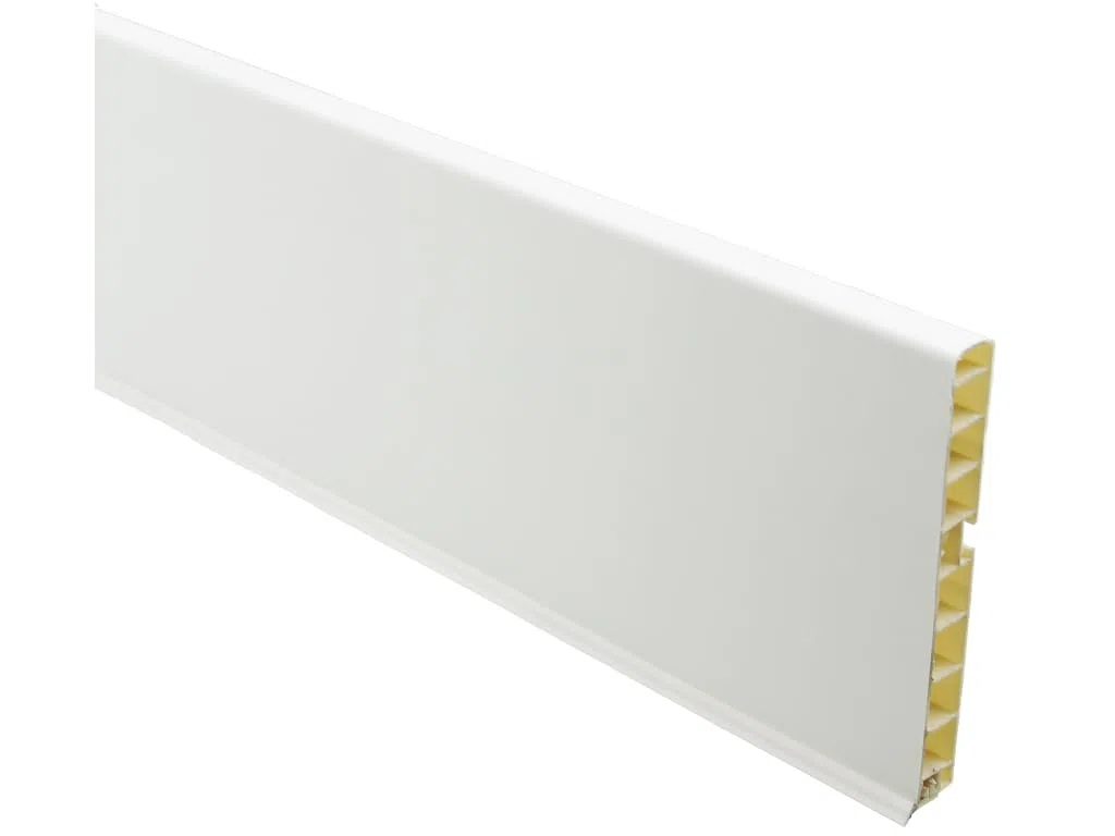 AERREGI ZOCCOLO BIANCO PER CUCINA BATTISCOPA ALTEZZA 10, 12 E 15 CENTIMETRI | ZOCCOLO IN PVC COLORE BIANCO LUNGHEZZA 200cm | PRODOTTO MADE IN ITALY DI ALTA QUALITA' (1, Bianco, H120 mm)