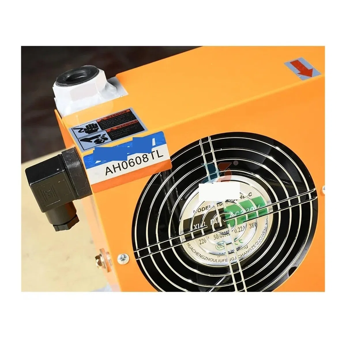AH0608TL-CA Raffreddatore d'aria for olio idraulico – Unità di raffreddamento a doppia ventola for compressori e piccoli sistemi Efficiente(AH0608TL- 24V- DC)