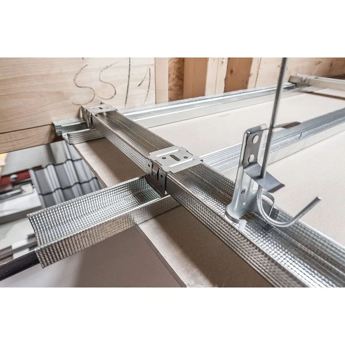 Connettore a croce 0,8 mm per profilo CD 60/27-100 pezzi