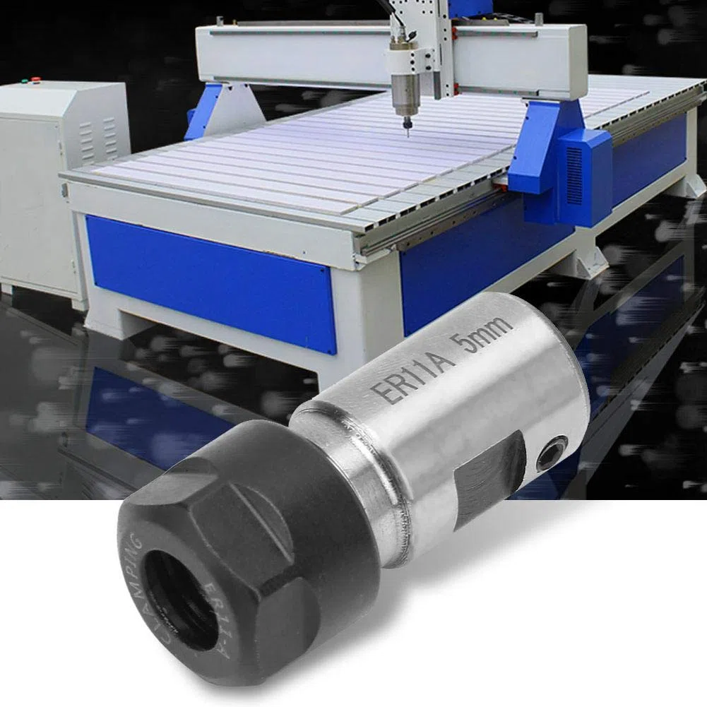 7 PZ ER11 1-7mm Spring Collets Set ER11 5mm Motor Shaft Holder Extension Rod Fresatura Tornio Strumento per CNC Engraving Machine