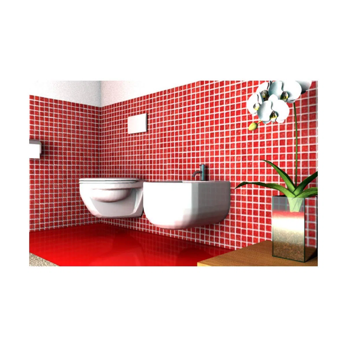 Fischer LC Plus Staffa di Fissaggio per Sanitari Sospesi, WC, Bidet, Telaio a L Preassemblato, 501026