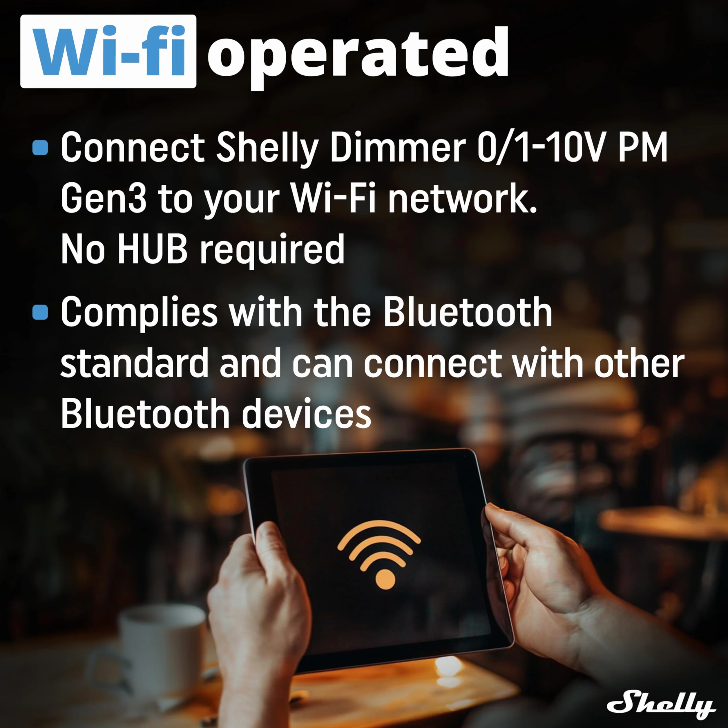 Shelly Dimmer Gen3-0-10V PM, Modulo Dimmer Smart Wi-Fi, Monitora il Consumo di Energia, Controllo Remoto di Luci Dimmerabili, Domotica, Android & iOS, Alexa e Google Home, Nessun Hub Richiesto