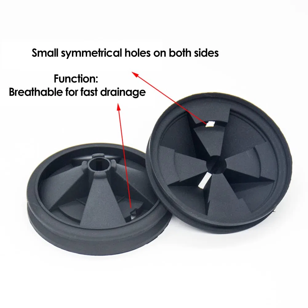 2Pezzi Deflettore per Lavello con Piastra Antispruzzo per lo Smaltimento dei Rifiuti, Coperchio Antispruzzo per Dissipatore di Rifiuti in Silicone Adatto per InSink-Erator con Diametro Esterno di 87m