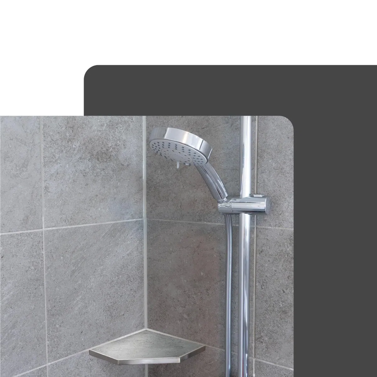 Piatto doccia piastrellabile 200mm x 200mm argento piatto doccia angolare per piastrelle, accessori bagno, acciaio inox resistente alla corrosione